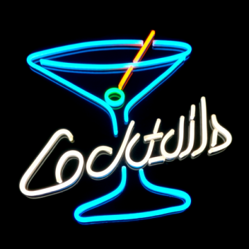 neon signs cocktails , LED neon signs