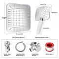 High quality rainfall shower bathroom accessories sets