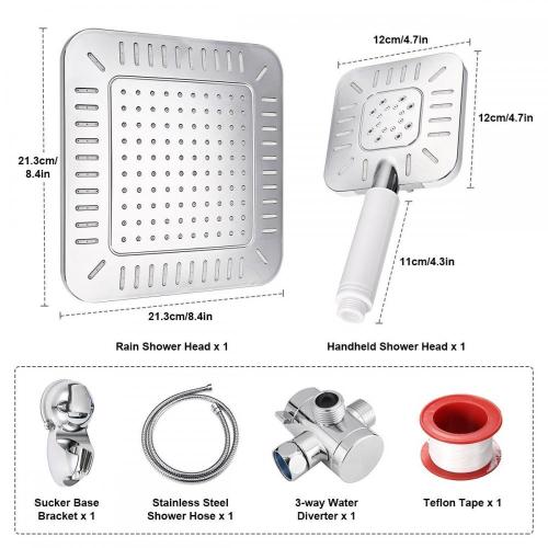 Bathroom Overhead Handheld Shower Head Set