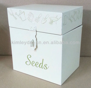 Metal garden seed box