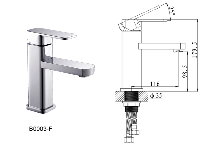 B0003-F LOLIS supplier factory price faucet for basin,wash hand basin tap,wash basin water tap