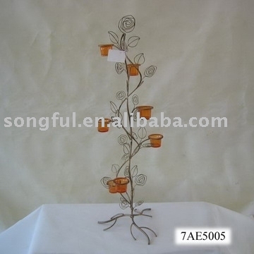 Metal Candle Holer of Six Cups