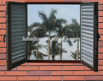 Customized pvc casement louver shutter window