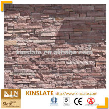 Kinslate S-0556 red sandstone concrete natural stone wall panel