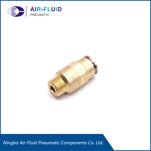 Air-Fluid Brass Tekanan Tinggi Pemasangan Lurus Lelaki