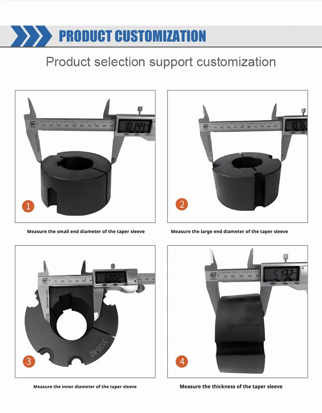 1108 1210 1610 Taper Lock Bush Wear Resistant Factory Supplier for Pulley