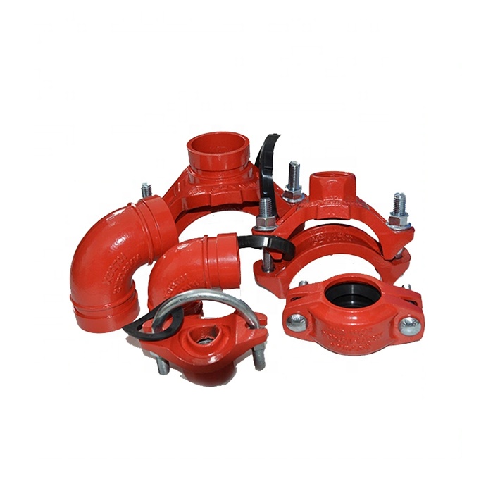 1-12" Ductile Iron Fire Protection, Grooved Coupling and Pipe Fittings