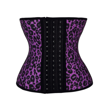 100% Latex Women Leopard Waist Trainer Shaper