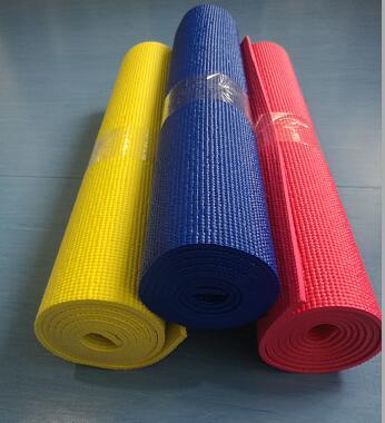 PVC single color fitness mat