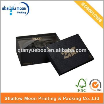 Wholesale customize black cardboard shoe box