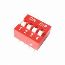 Pull Switches, PH2.54, Dip, 4P, Red