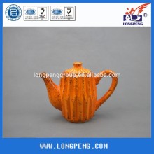Eco-Friendly Orange Ceramic Teapot