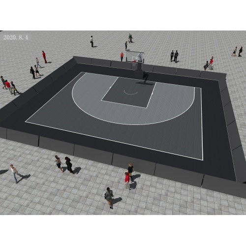 High End Material TPE Outdoor Basketball Sport Flooring