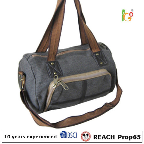 travelling handbag with adjustable shoulder strap and small zipper nylon travel bags