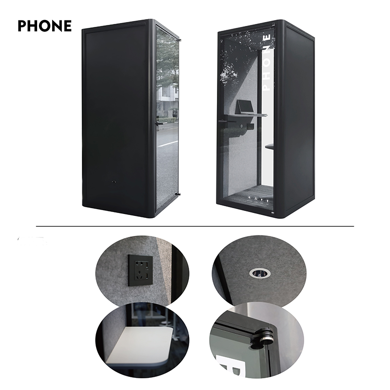 Modern design privacy accoustic soundproof office phone booth