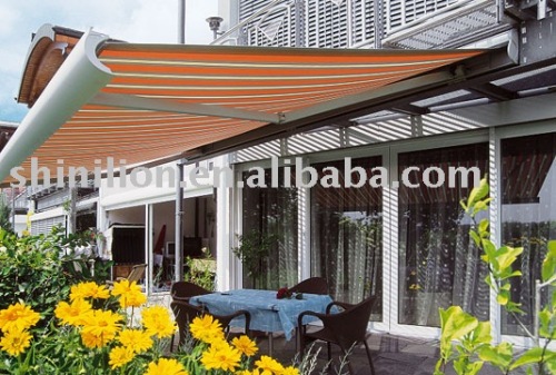 Remote Control Retractable Sunshade Awning