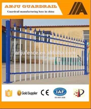 Solid steel safety palisade fence DK006