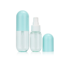 Colorful Capsule-Shaped Pet Bottle 40ml/60ml with Mist Sprayer