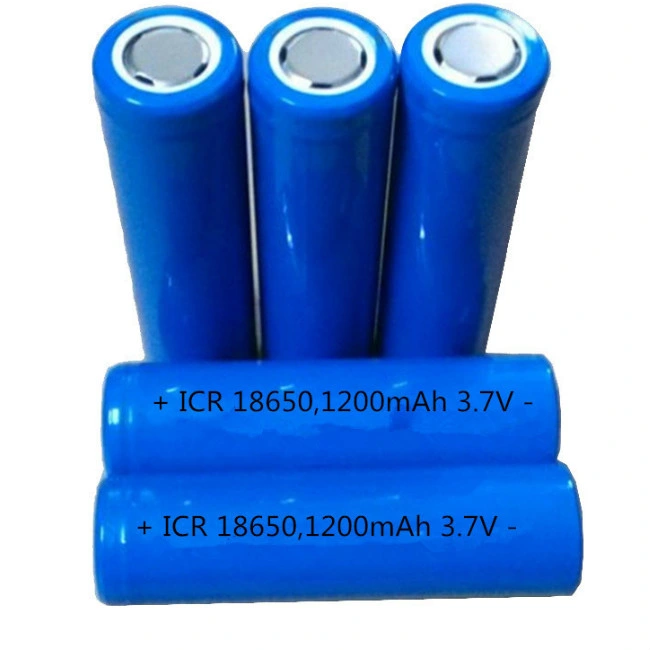 Litiumbatteri 18650 3.7V 1200mAh Li-ion battericell