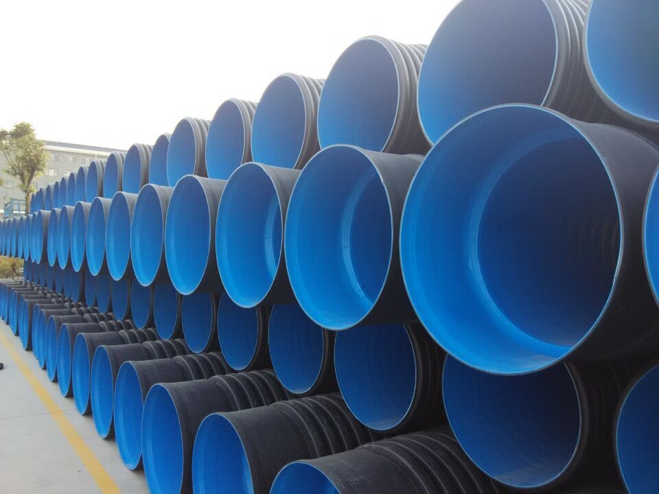 large diameter plastic corrugated culvert HDPE drainage pipe