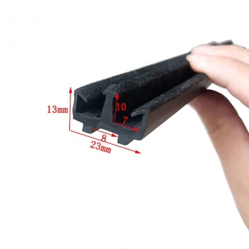 Universal Flocked Rubber Glass Run Channel Seal for RVs, Cars, Buses, and Trucks