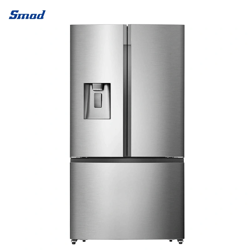 Smad OEM No Frost Stainless Steel French Door Refrigerator with Water Dispenser