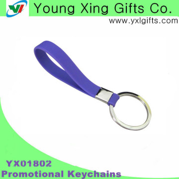 self-selected color comfortable silicone bracelet floating key chain