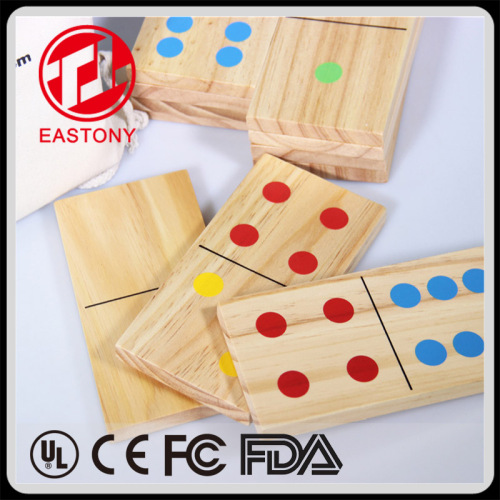 EASTONY Children Fun Game Educational Domino in legno per bambini Set di domino in legno