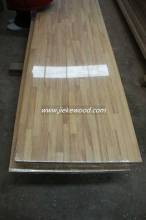 Iroko worktop, finger joitned panels, table top, edge glued panels