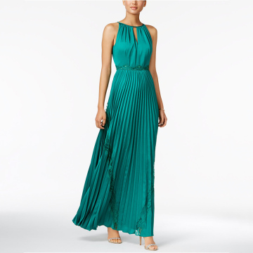 women fashion elegant maxi chiffon straight halter bridesmaid party dresses