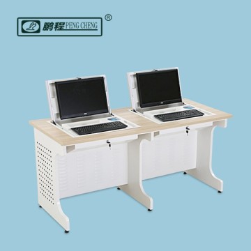 Educational Furniture 2-Person Flip-Up Computer Desk
