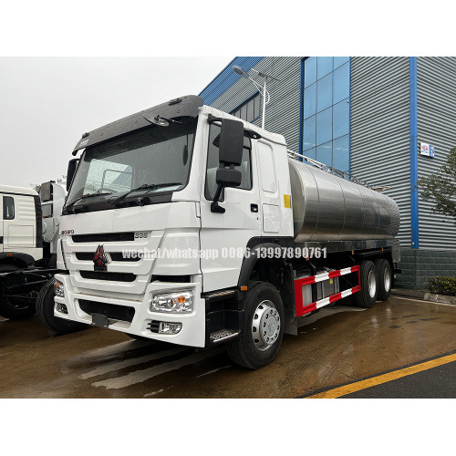 SINOTRUCK 20000liters Food Grade Stainless Steel Milk Tanker Truck