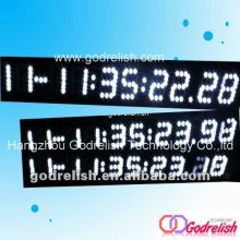White led digital clock display,7-segment clock
