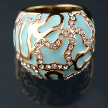 Unique Crystal Ring Fashion Blue Stone Ring 2012