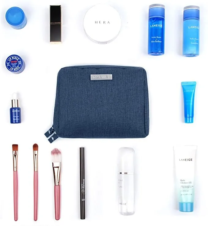 Makeup Bag for Travel Makeup Pouch Cosmetic Bag with Zipper
