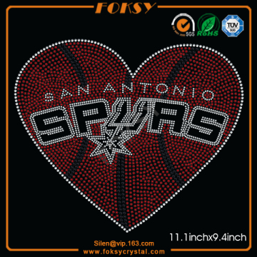 San Antonio Spurs rhinestone iron on transfer