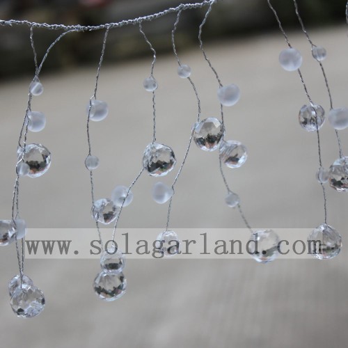 Elegant Acrylic Crystal Drop Beaded Tree Branches