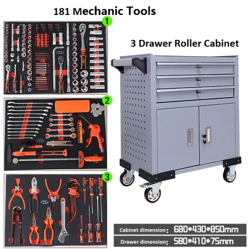 Ensemble d'outils de technicien mécanique 181