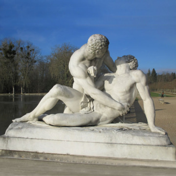 Antique nude human garden statues stone gay sex sculpture for decoration