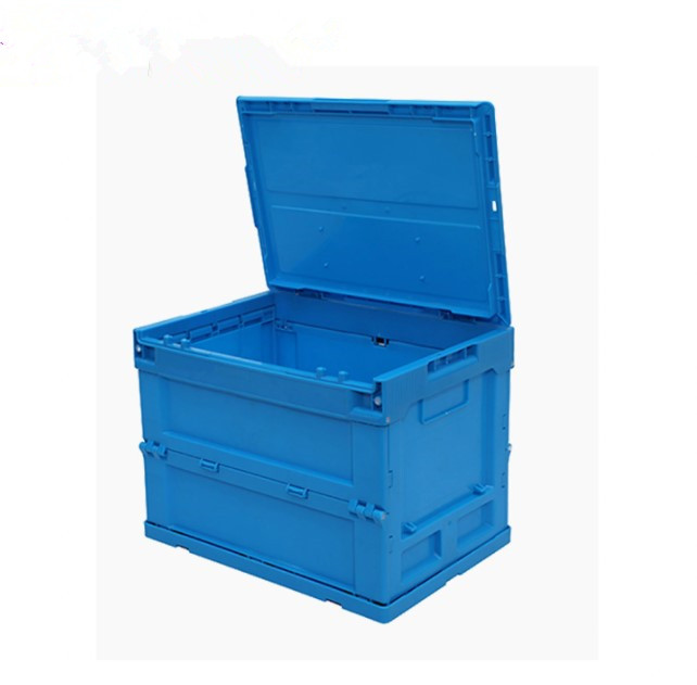 Caja de almacenamiento a granel plegable de plástico resistente plegable