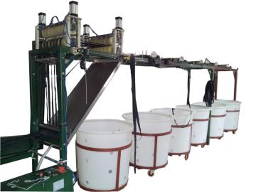 Zipper pre shrinking machine