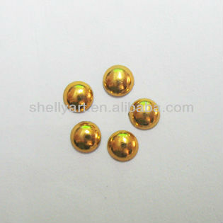 Garment accessory 4mm metal studs hot fix half round dome