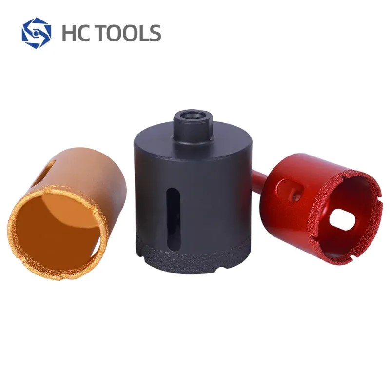 New Brazing Process Diamond Dry Core Drill Bit Set for Marble