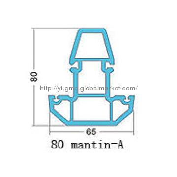 80 Sash Mullion for Sliding Windows and Doors