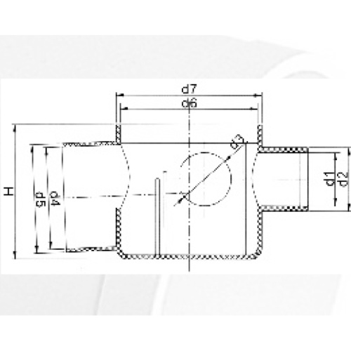 DIN Gully Trap Pembuangan Lantai Fitting Tipe Bawah