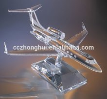 Attractive crystal crafts air plane model