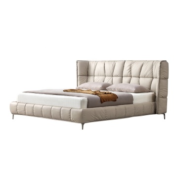 Genuine Luxury Modern Leather Bed