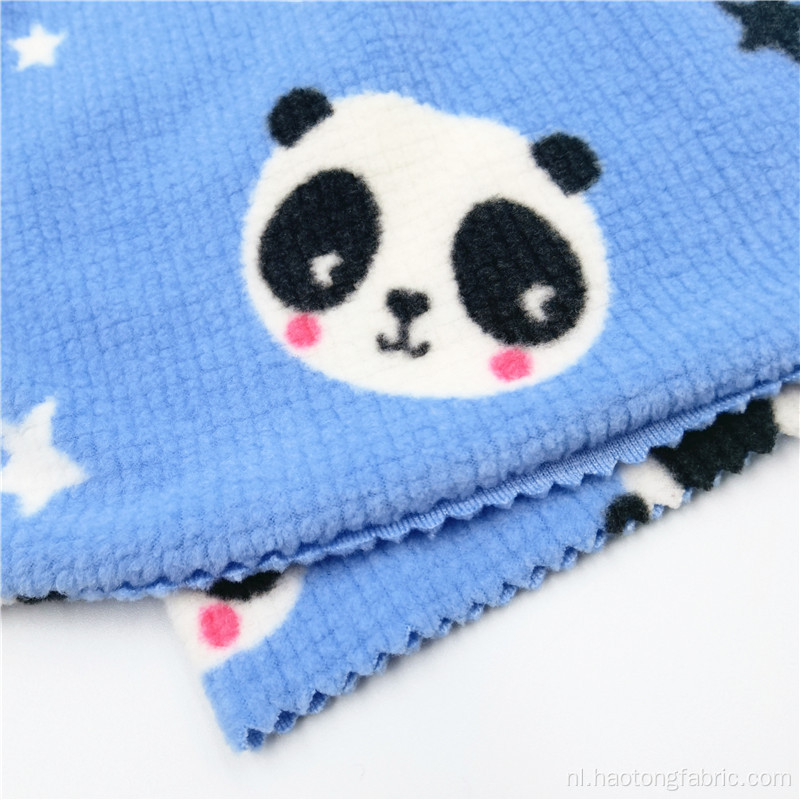 Polyester Spandex Cartoon Polar Fleece Babystoffen