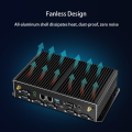 6 RS232 COM Fanless Mini Embedded Industrial PC