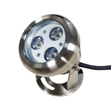 Embedded LED underwater lights for outdoor swimming pools